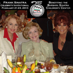 Pat Riley Linda Litzinger Beck with Barbara Sinatra at Fashion Show Feb 2013